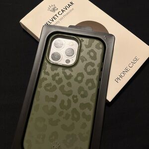 Velvet Caviar Olive Leopard Phone Case